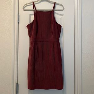 Vintage Maroon Corduroy Jumper Dress